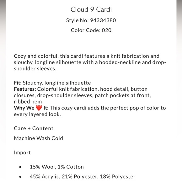 free people cloud 9 long cardigan sweater - Picture 5 of 5